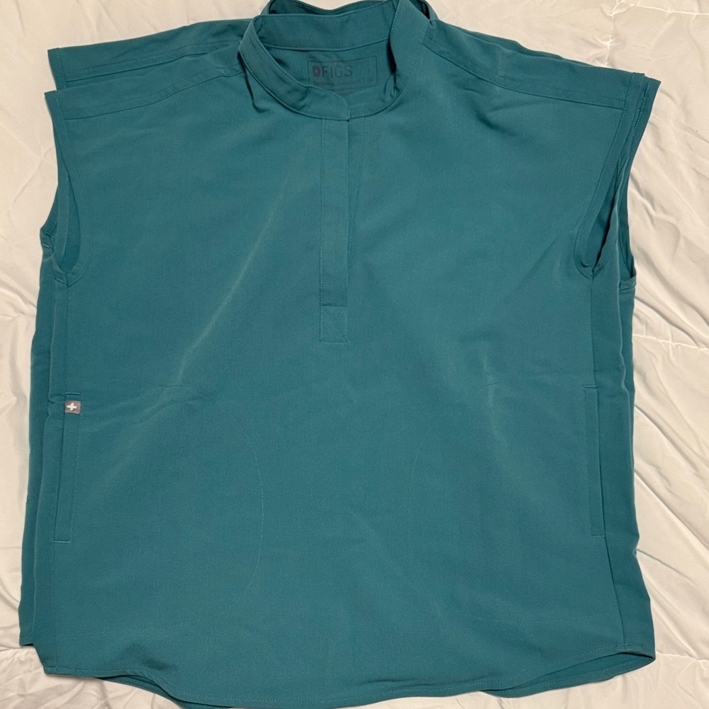 Figs Teal Rafaela Scrub Tops